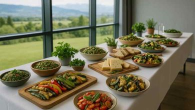 Vegetarisches Catering, das Schweizer Events begeistert